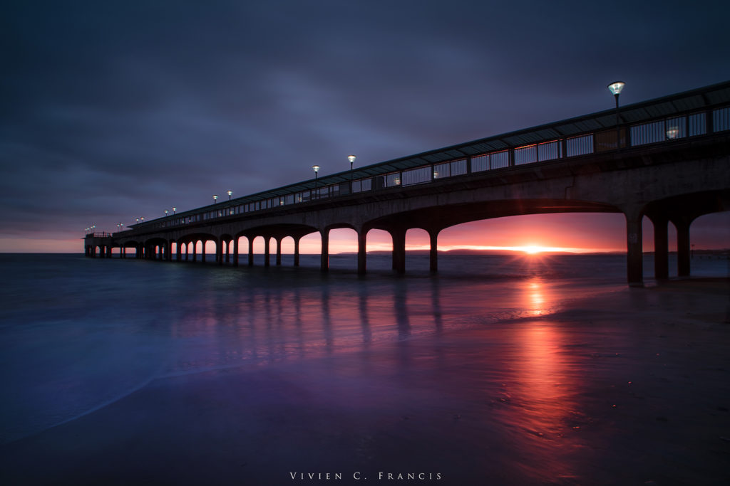 Last light under the pier